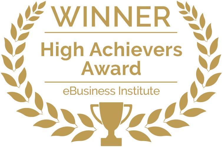 eBusiness Institute High Achievers Award Winner
