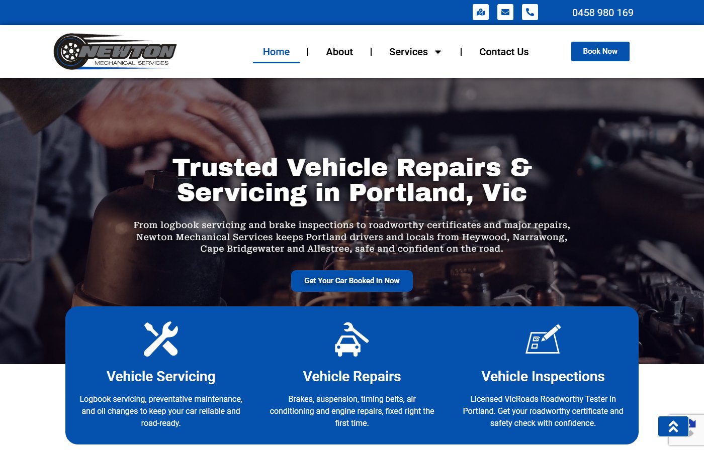 Newton Mechanical Services website